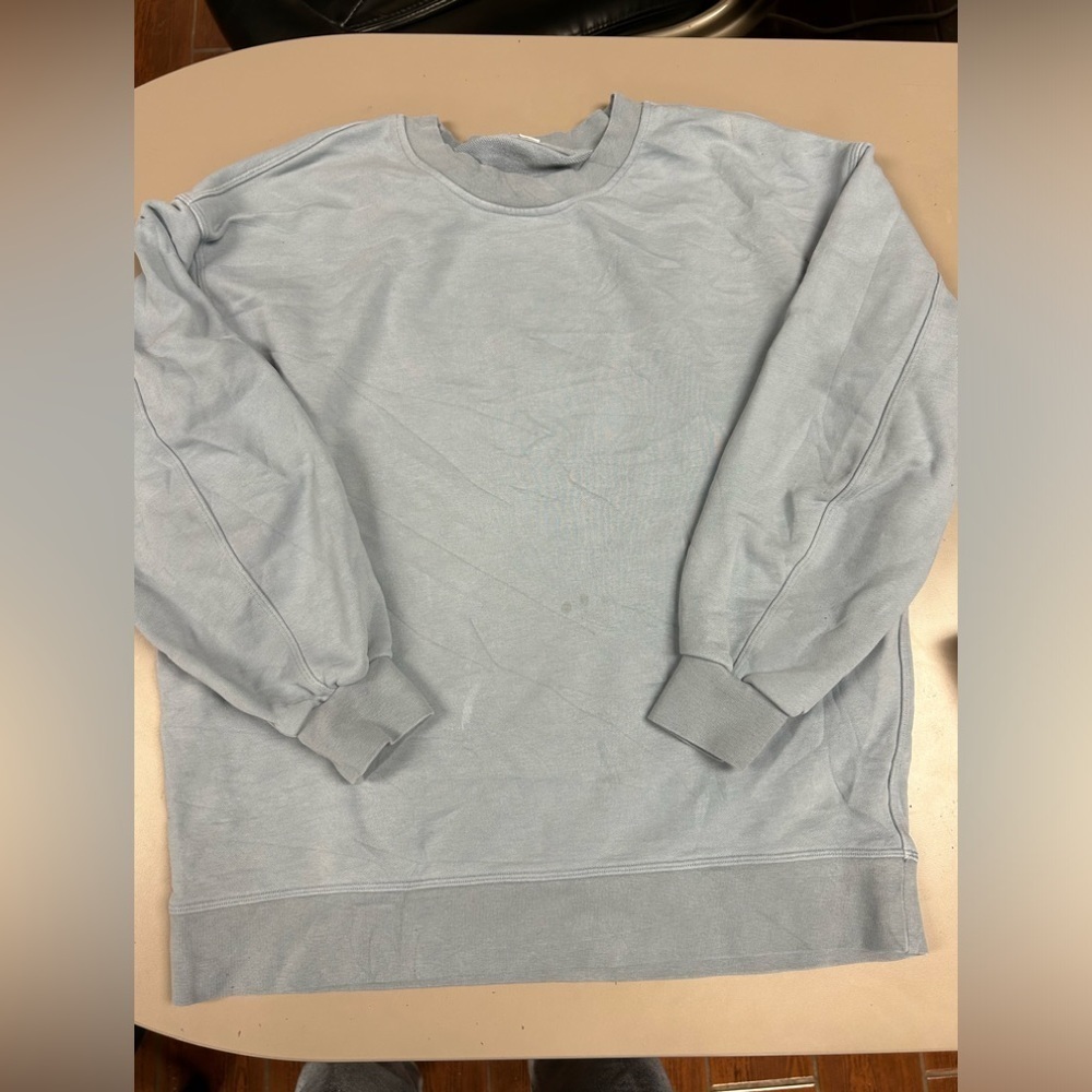 lululemon Perfectly Oversized Crew in Blue Cast size 6